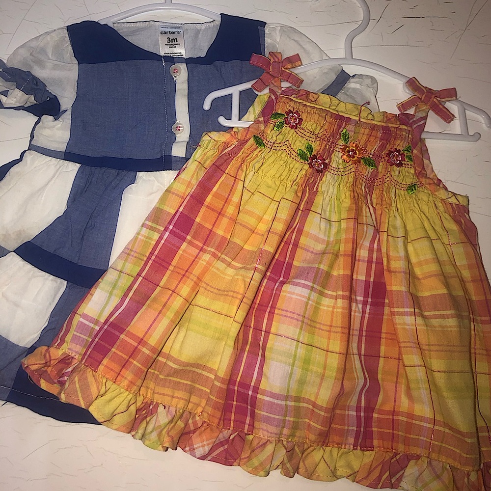 Two cute summer dresses for baby !!